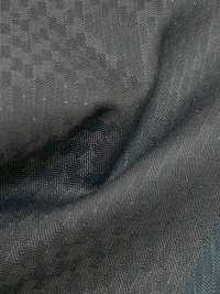 LA6511-BR À rayures marron en laine extensible lamée soie, fabriqué au Japon[Textile] HOSOI SYOJI Images supplémentaires