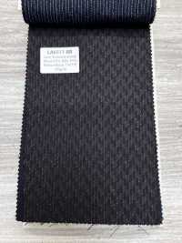 LA6511-BR À rayures marron en laine extensible lamée soie, fabriqué au Japon[Textile] HOSOI SYOJI Images supplémentaires