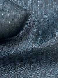 LA6511-GR Rayure verte en laine stretch lamée de soie, fabriquée au Japon[Textile] HOSOI SYOJI Images supplémentaires