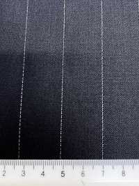 LA5521-BK Soie lamée laine extensible à rayures noires, fabriquée au Japon[Textile] HOSOI SYOJI Images supplémentaires