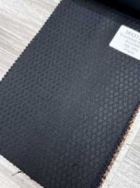 SK6511-BK Laine et soie stretch fabriquées au Japon, motif losanges noirs[Textile] HOSOI SYOJI Images supplémentaires