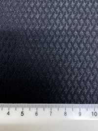SK6511-BK Laine et soie stretch fabriquées au Japon, motif losanges noirs[Textile] HOSOI SYOJI Images supplémentaires