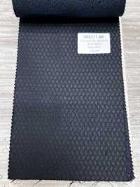 SK6511-BK Laine et soie stretch fabriquées au Japon, motif losanges noirs[Textile] HOSOI SYOJI Images supplémentaires