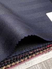 SK6512-NV Soie-laine extensible à rayures bleu marine, fabriqué au Japon[Textile] HOSOI SYOJI Images supplémentaires