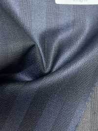 SK6512-NV Soie-laine extensible à rayures bleu marine, fabriqué au Japon[Textile] HOSOI SYOJI Images supplémentaires