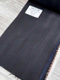 SK6512-BR Soie-laine stretch marron à rayures, fabriquée au Japon[Textile] HOSOI SYOJI Images supplémentaires