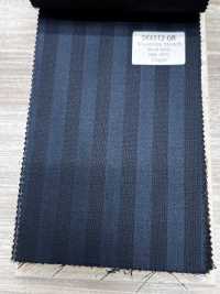 SK6512-GR Soie-laine stretch marron à rayures, fabriquée au Japon[Textile] HOSOI SYOJI Images supplémentaires