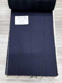 SK6521-NV Soie-laine stretch marron à rayures, fabriquée au Japon[Textile] HOSOI SYOJI Images supplémentaires