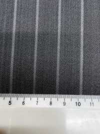 SK6521-GY Fabriqué au Japon Soie Laine Extensible À Rayures Grises[Textile] HOSOI SYOJI Images supplémentaires