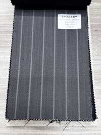 SK6521-GY Fabriqué au Japon Soie Laine Extensible À Rayures Grises[Textile] HOSOI SYOJI Images supplémentaires