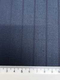 SK6521-GR Soie Laine extensible à rayures vertes fabriquée au Japon[Textile] HOSOI SYOJI Images supplémentaires