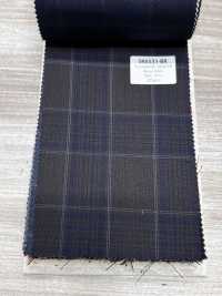 SK6531-BR Soie et laine extensible à carreaux marron fabriquée au Japon[Textile] HOSOI SYOJI Images supplémentaires