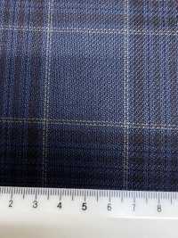 SK6531-GR Fabriqué au Japon — carreaux verts extensibles en soie et laine[Textile] HOSOI SYOJI Images supplémentaires