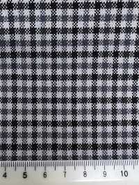 MH6511-LG Standard Fabriqué au Japon Laine Mohair peignée (style tonic) à carreaux gris clair[Textile] HOSOI SYOJI Images supplémentaires