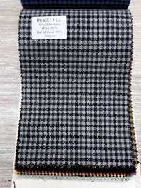MH6511-LG Standard Fabriqué au Japon Laine Mohair peignée (style tonic) à carreaux gris clair[Textile] HOSOI SYOJI Images supplémentaires