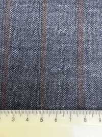 LP6606 Loro Piana bleu marine × rayure rouge[Tissu] HOSOI SYOJI Images supplémentaires