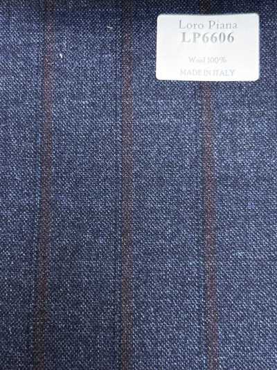 LP6606 Loro Piana bleu marine × rayure rouge