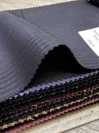 PR6531-NV Standard haut de gamme fabriqué au Japon Super 120's à simple fil rayé stretch bleu marine[Textile] HOSOI SYOJI Images supplémentaires