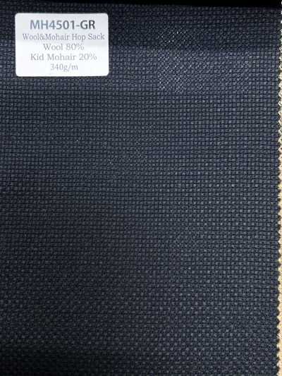 MH4501-GR Hopsack mohair japonais standard vert