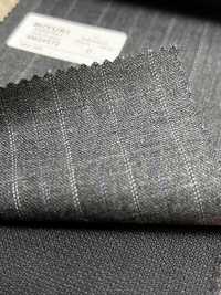 4MG4572 26AW MARUNOUCHI Sergé à rayures gris moyen[Textile] Filatures De Laine Miyuki Images supplémentaires