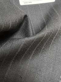 4MG4561 26AW MARUNOUCHI Sergé rayé bleu marine[Textile] Filatures De Laine Miyuki Images supplémentaires