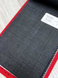 4ML4460 26AW THE CITY Sergé à carreaux gris charbon et gris ciel[Textile] Filatures De Laine Miyuki Images supplémentaires