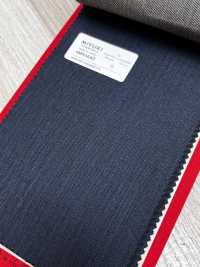 4MR4660 26AW Super100's × CASHIMERE Rayure marine[Textile] Filatures De Laine Miyuki Images supplémentaires