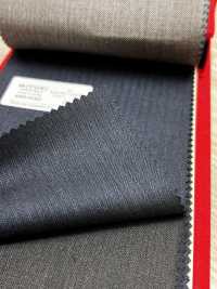4MR4660 26AW Super100's × CASHIMERE Rayure marine[Textile] Filatures De Laine Miyuki Images supplémentaires