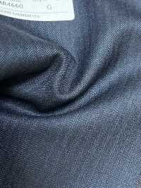 4MR4660 26AW Super100's × CASHIMERE Rayure marine[Textile] Filatures De Laine Miyuki Images supplémentaires