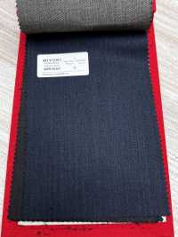 4MR4660 26AW Super100's × CASHIMERE Rayure marine[Textile] Filatures De Laine Miyuki Images supplémentaires