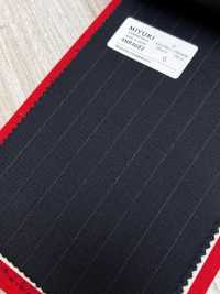 4MR4682 26AW Super100's × CASHIMERE Rayure marine[Textile] Filatures De Laine Miyuki Images supplémentaires