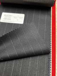 4MR4682 26AW Super100's × CASHIMERE Rayure marine[Textile] Filatures De Laine Miyuki Images supplémentaires