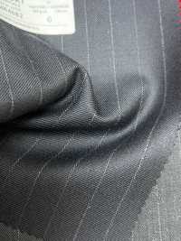 4MR4682 26AW Super100's × CASHIMERE Rayure marine[Textile] Filatures De Laine Miyuki Images supplémentaires