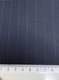 4MR4682 26AW Super100's × CASHIMERE Rayure marine[Textile] Filatures De Laine Miyuki Images supplémentaires