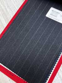 4MR4693 26AW Super100's × Cachemire rayures gris charbon Heaven Gray[Textile] Filatures De Laine Miyuki Images supplémentaires