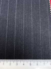 4MR4693 26AW Super100's × Cachemire rayures gris charbon Heaven Gray[Textile] Filatures De Laine Miyuki Images supplémentaires