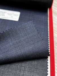 4MR4704 26AW Super100's × Cachemire à carreaux bleu marine[Textile] Filatures De Laine Miyuki Images supplémentaires
