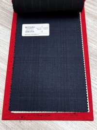 4MR4704 26AW Super100's × Cachemire à carreaux bleu marine[Textile] Filatures De Laine Miyuki Images supplémentaires