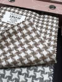 AR6540 ARISTON Super130's pied-de-poule beige[Textile] HOSOI SYOJI Images supplémentaires