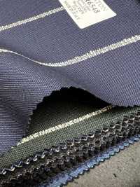 AR6548 ARISTON Super 130's bleu marine × rayures blanches[Textile] HOSOI SYOJI Images supplémentaires