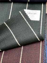 AR6549 ARISTON Super130's Rayure verte et blanche[Textile] HOSOI SYOJI Images supplémentaires