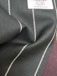 AR6549 ARISTON Super130's Rayure verte et blanche[Textile] HOSOI SYOJI Images supplémentaires