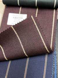 AR6550 ARISTON Super130's Rayure marron et blanche[Textile] HOSOI SYOJI Images supplémentaires