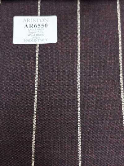 AR6550 ARISTON Super130's Rayure marron et blanche