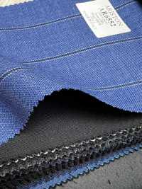 AR6552 ARISTON Super130's Rayure bleu X bleu marine[Textile] HOSOI SYOJI Images supplémentaires