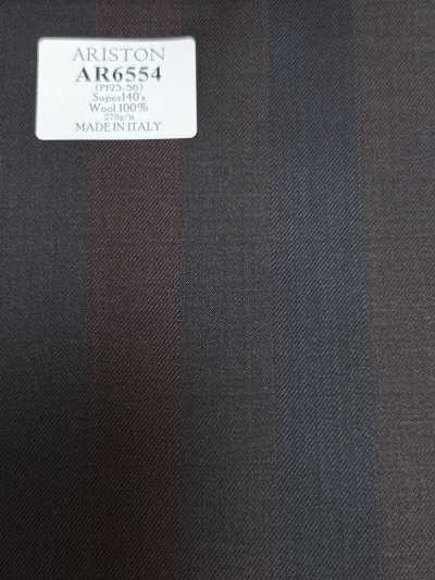 AR6554 ARISTON Super 140's à rayures marron