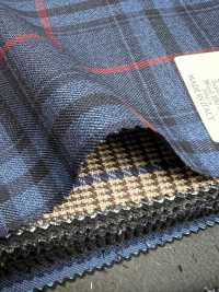 AR6557 ARISTON Super130's Carreaux bleu marine[Textile] HOSOI SYOJI Images supplémentaires