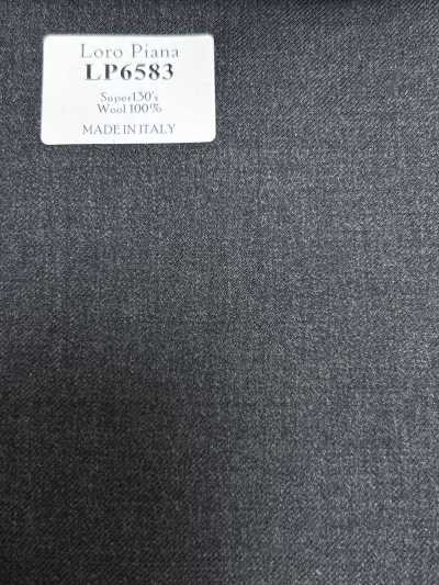 LP6583 Loro Piana Super 130's gris sans motif