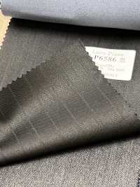 LP6586 Loro Piana Super130's rayure noire[Tissu] HOSOI SYOJI Images supplémentaires