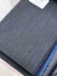 LP6587 Loro Piana Super130's chevron gris[Tissu] HOSOI SYOJI Images supplémentaires